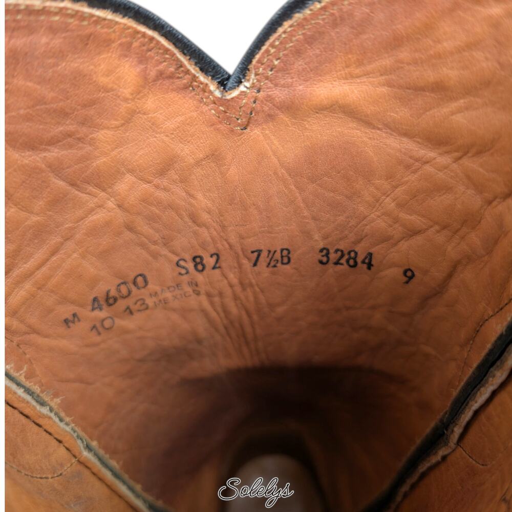 Lucchese RARE Mad Dog Wingtip Studded Grey Distressed Western Cowgirl Boots 7.5B - Picture 5 of 11